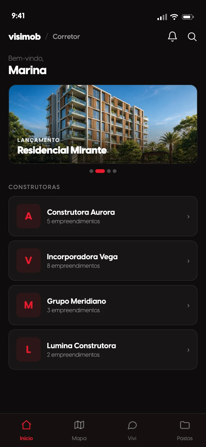 Catálogo de várias incorporadoras